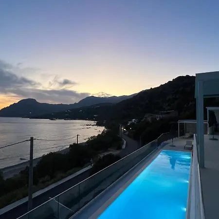 Nostos Beachfront Sea View Privet Pool
